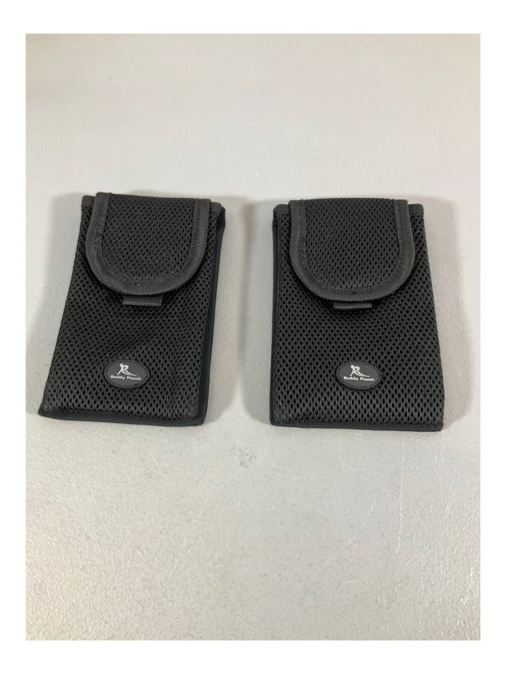 Buddy Pouch 2-Pack Belt-Free Mini Plus Mesh Pouches, Black - Compact & Secure